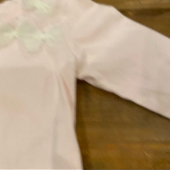 Children’s Place Top Pink Long Sleeve Lace Trim  Shirt Infant Size 12-18 Months - Picture 6 of 11